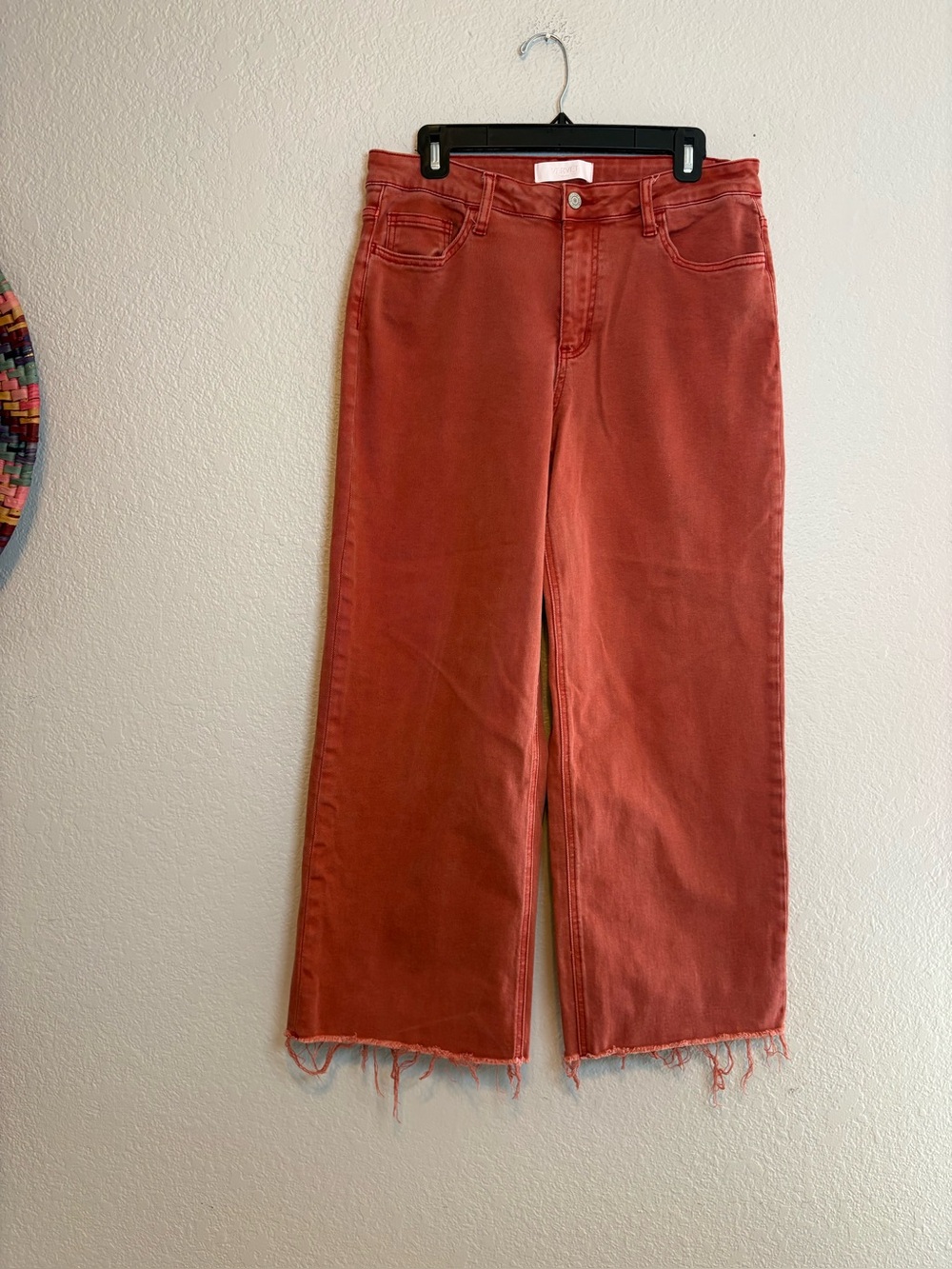 Vervet HIGH RISE CLEAN CUT RAW HEM WIDE LEG JEANS T5872BS - Picture 2 of 14
